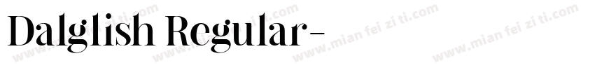 Dalglish Regular字体转换